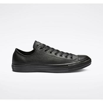 Scarpe Converse Chuck Taylor All Star Leather - Sneakers Uomo Nere, Italia IT 812B